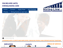 Tablet Screenshot of hiringlineinc.com